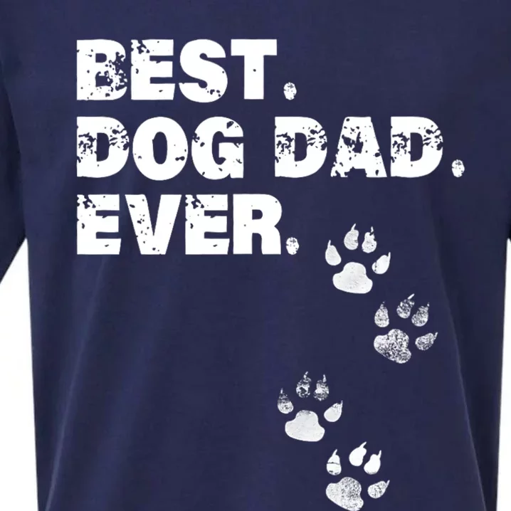 Best Dog Dad Ever Sueded Cloud Jersey T-Shirt