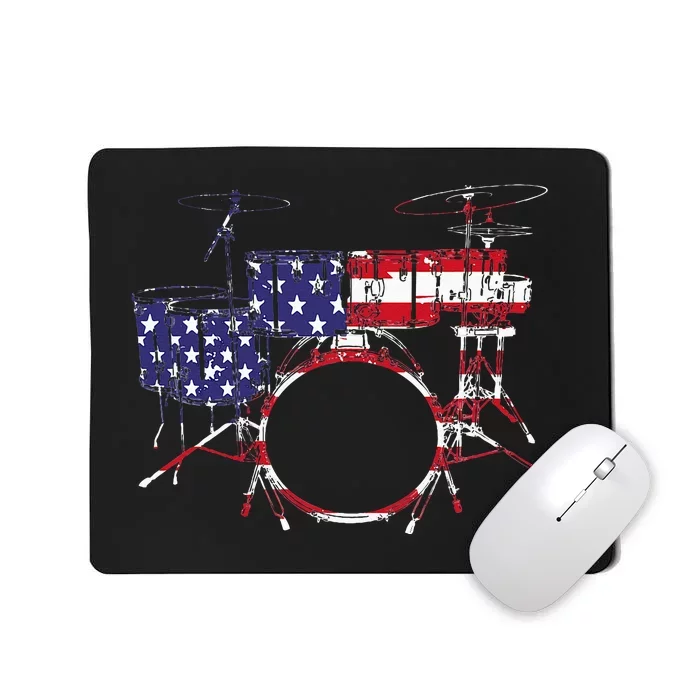 Best Drum Design For Women Drum Set Drumming Drummer Mousepad