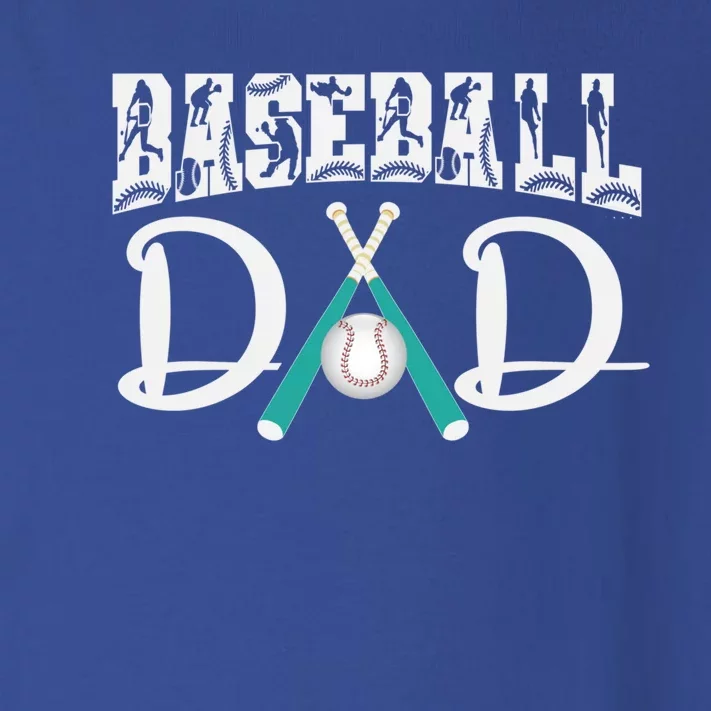 Baseball Dad Design For Father's Day Funny Gift Dad Baseball Cool Gift Toddler Long Sleeve Shirt