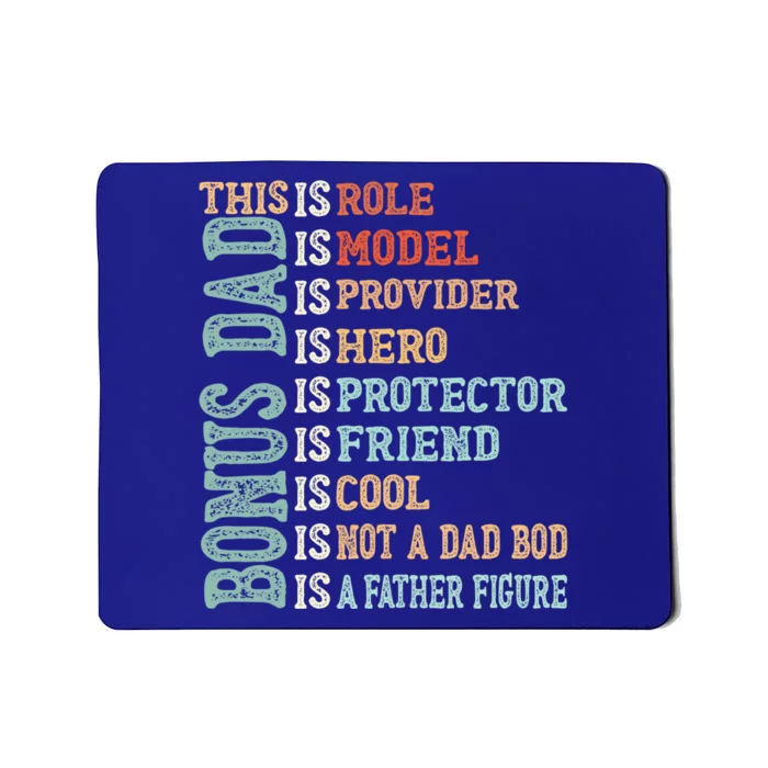 Bonus Dad Definition Is Not A Dad Bod ItS A Father Figure Great Gift Mousepad