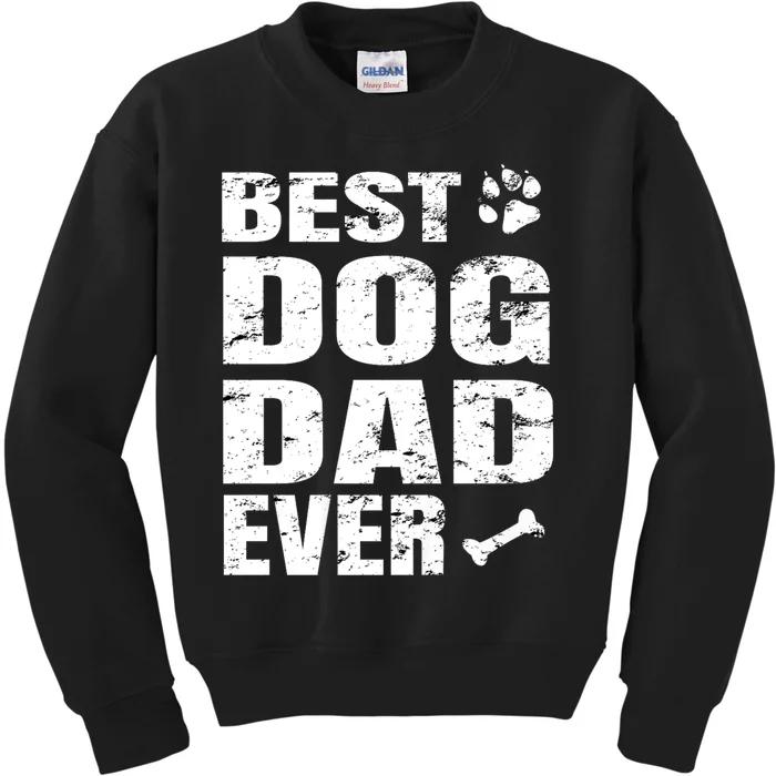 Best Dog Dad Ever Kids Sweatshirt