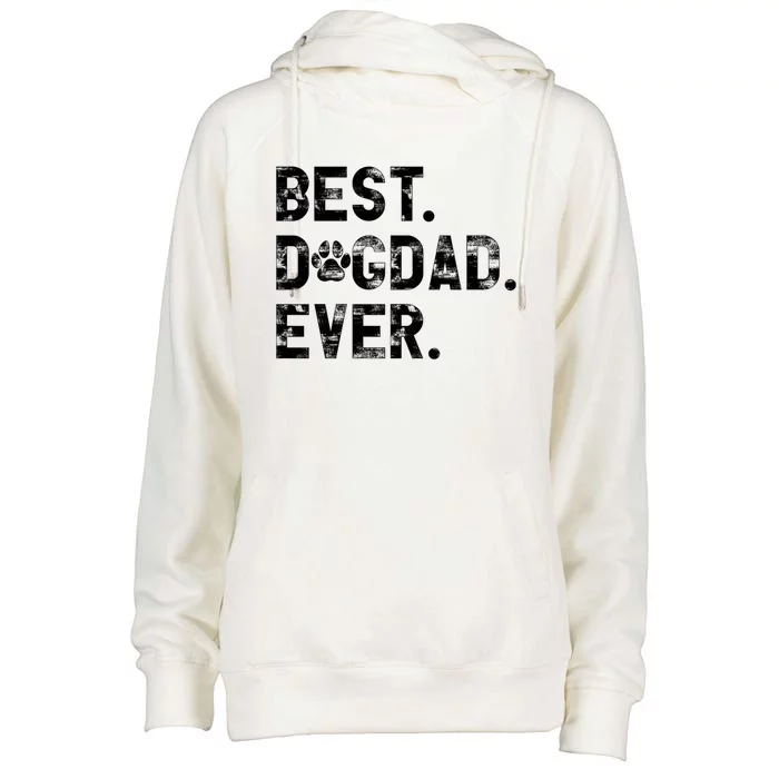 Best Dog Dad Ever Womens Funnel Neck Pullover Hood