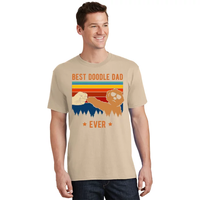 Best Doodle Dad Ever Funny Dog Goldendoodle Labradoodle T-Shirt