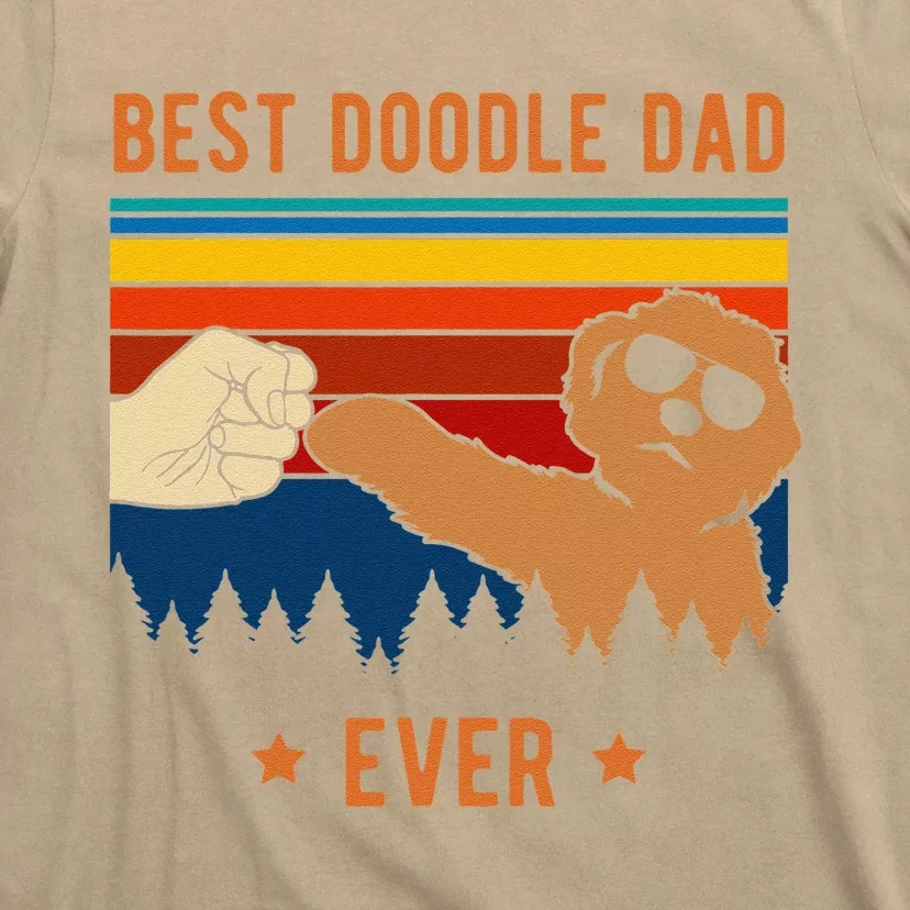 Best Doodle Dad Ever Funny Dog Goldendoodle Labradoodle T-Shirt