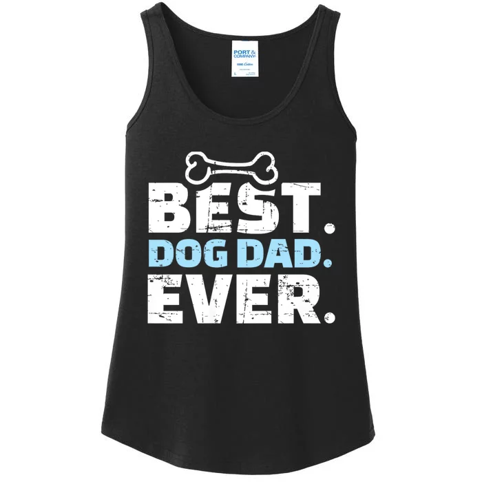 Best Dog Dad Ever Ladies Essential Tank