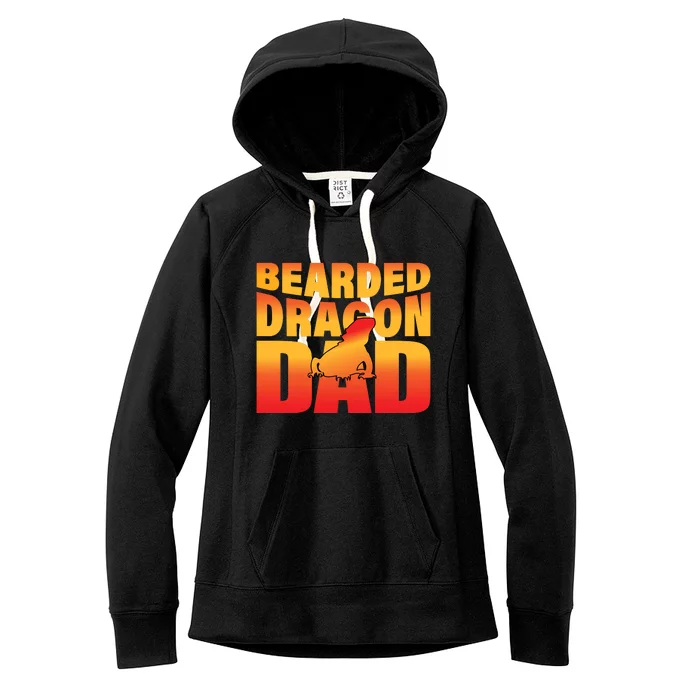 Bearded Dragon Dad Women's Fleece Hoodie