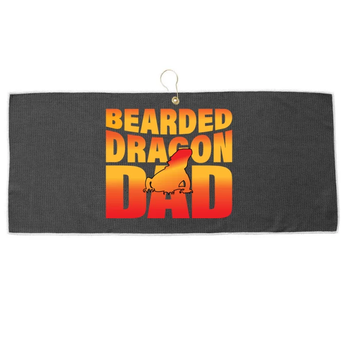 Bearded Dragon Dad Large Microfiber Waffle Golf Towel