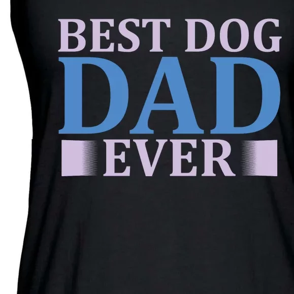 Best Dog Dad Ever Ladies Essential Flowy Tank