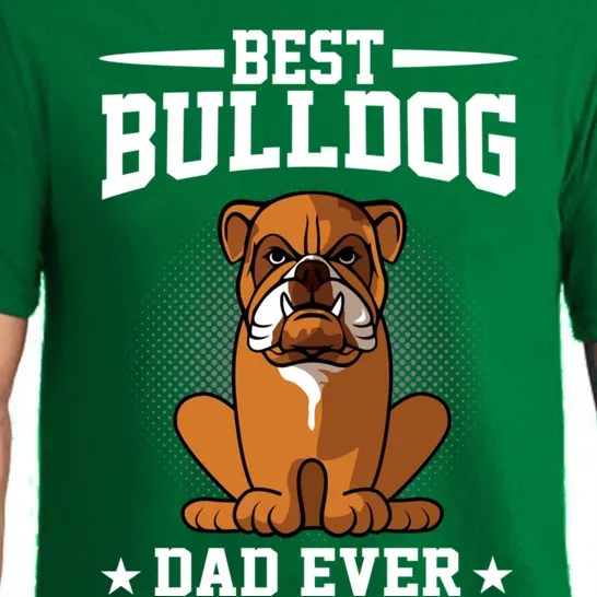 Best Dog Dad Ever Funny Bulldog Dad Dog Lover Gift Pajama Set