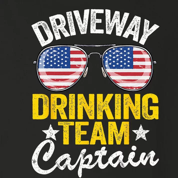 Beer Driveway Drinker US Flag Driveway Drinking Team Captain Toddler Long Sleeve Shirt