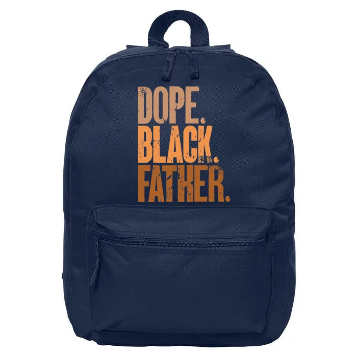 Black Dad Dope Black Father Fathers Day 16 in Basic Backpack