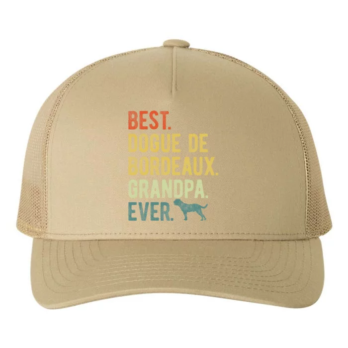 Best Dogue De Bordeaux Grandpa Ever Dog Lovers Fathers Day Yupoong Adult 5-Panel Trucker Hat