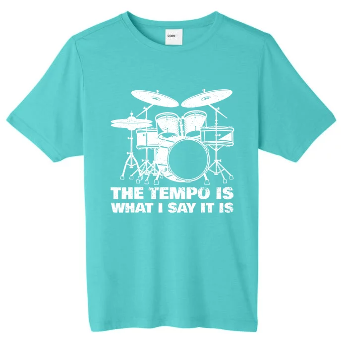 Best Drum Design For Women Drummer Drum Kit Drumming ChromaSoft Performance T-Shirt