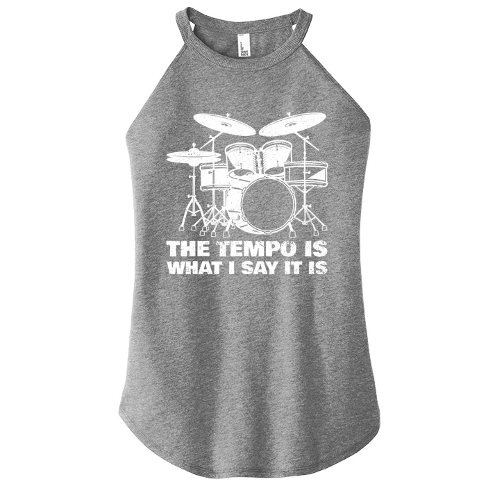 Best Drum Design For Women Drummer Drum Kit Drumming Women’s Perfect Tri Rocker Tank