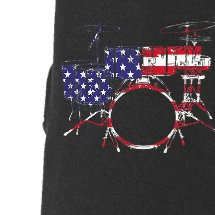 Best Drum Design For Men Women Drum Set Drumming Drummer Doggie 3-End Fleece Hoodie