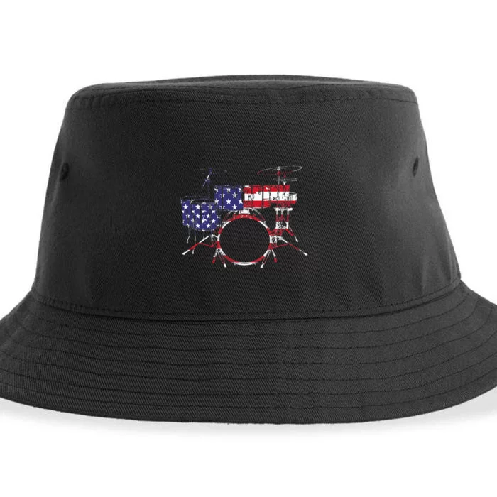 Best Drum Design For Men Women Drum Set Drumming Drummer Sustainable Bucket Hat