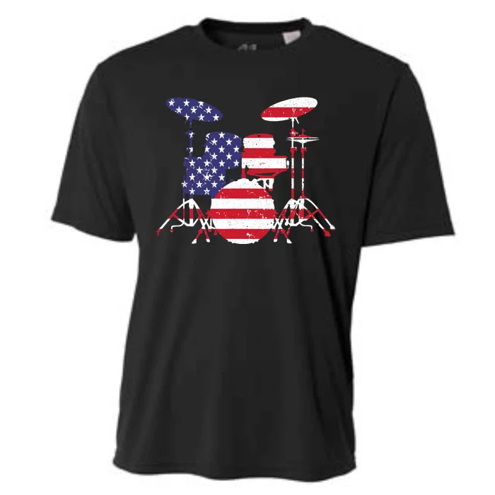 Best Drum Design For  Wo Drum Set Drumming Drummer Cooling Performance Crew T-Shirt