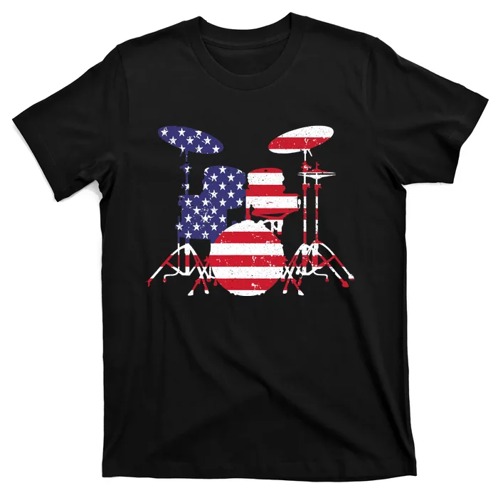 Best Drum Design For  Wo Drum Set Drumming Drummer T-Shirt