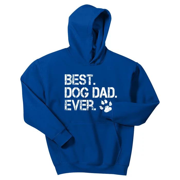 Best Dog Dad Funny Dog Lover Cool Animal Love Kids Hoodie