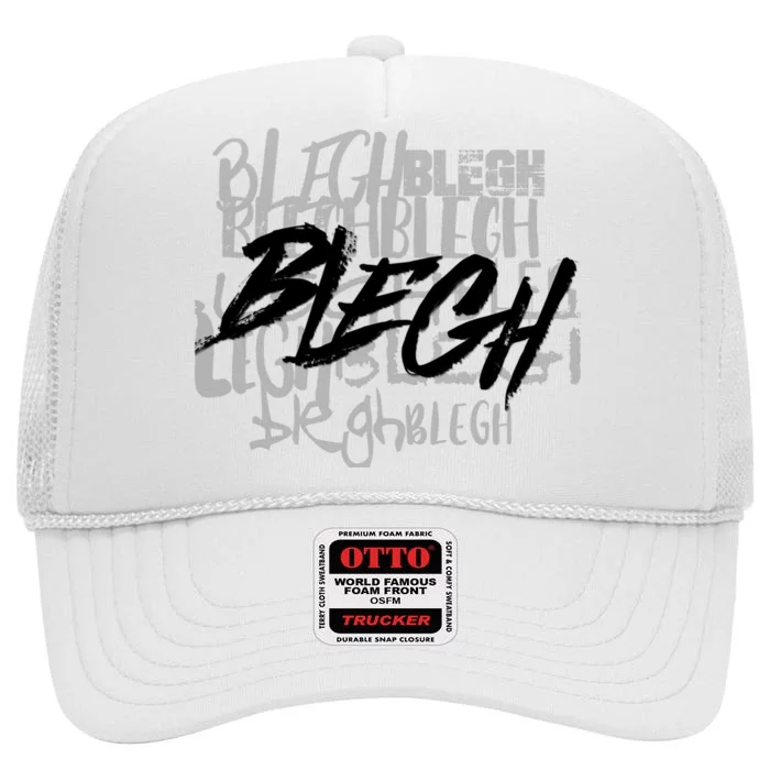 Blegh Deathcore Djent High Crown Mesh Trucker Hat