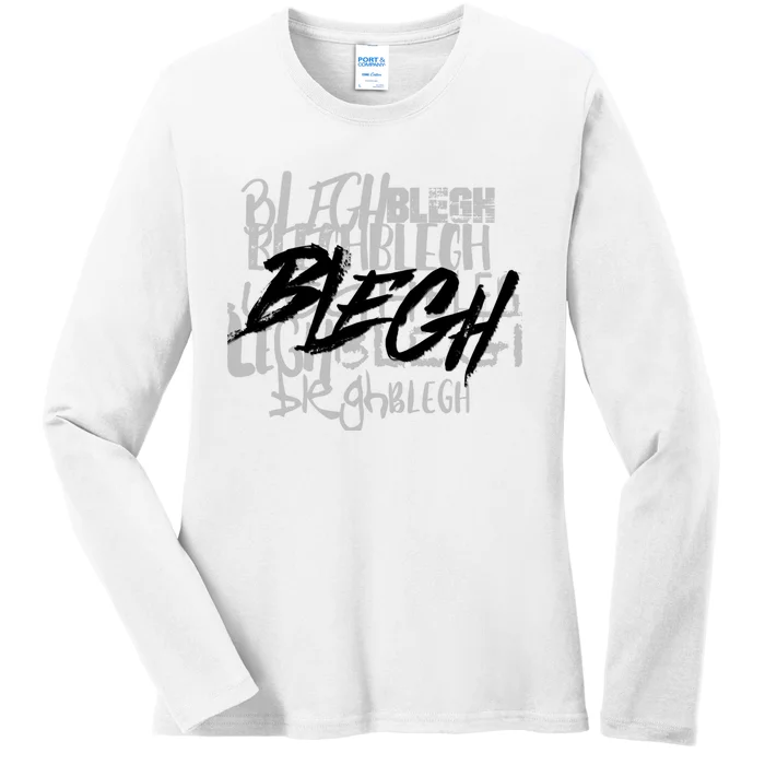 Blegh Deathcore Djent Ladies Long Sleeve Shirt