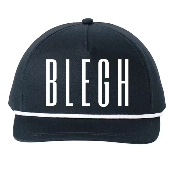 Blegh Deathcore Djent Snapback Five-Panel Rope Hat