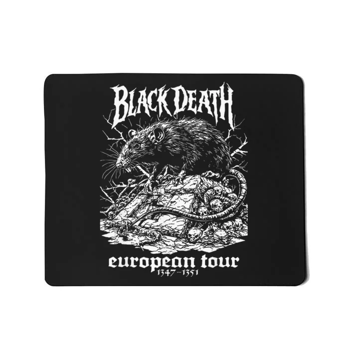 Black Death European Plague Rat Medieval History Goth Mousepad