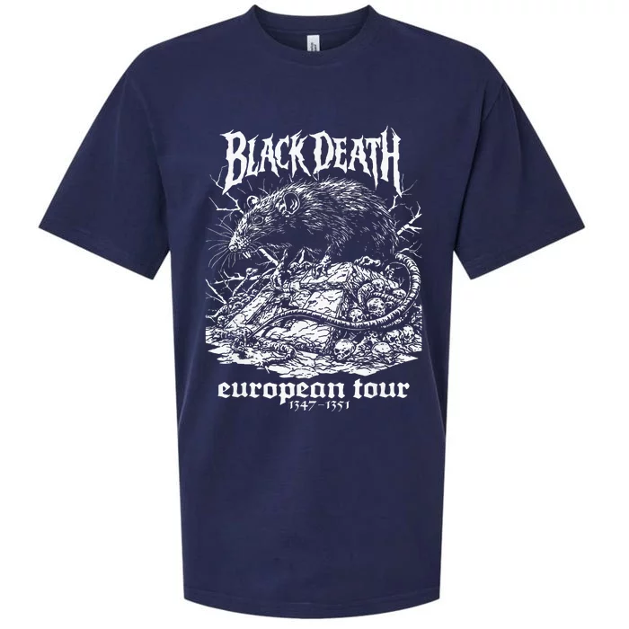 Black Death European Plague Rat Medieval History Goth Sueded Cloud Jersey T-Shirt