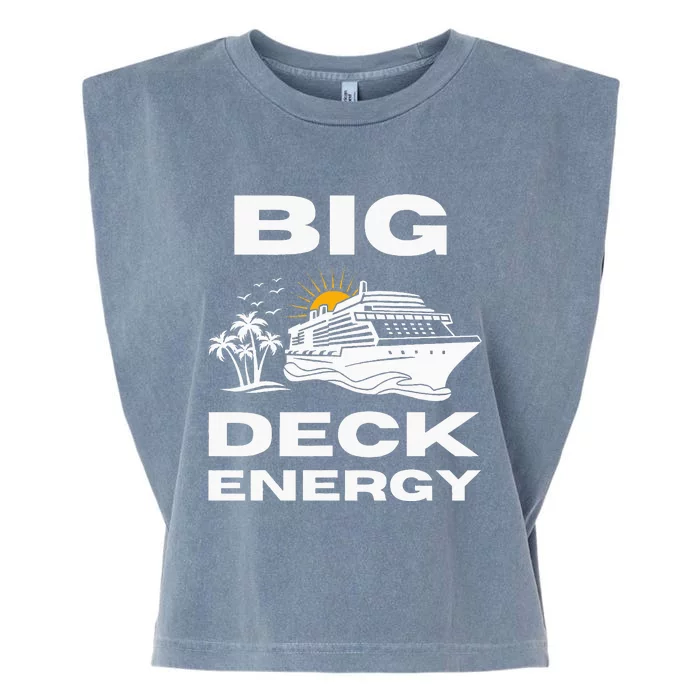 Big Deck Energy Cruise Garment-Dyed Women's Muscle Tee