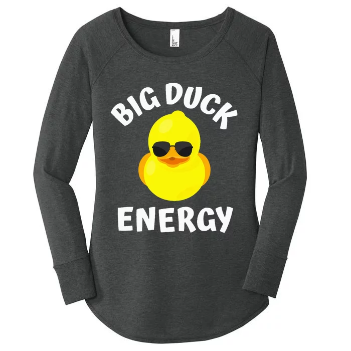 Big Duck Energy Yellow Rubber Duck Women's Perfect Tri Tunic Long Sleeve Shirt