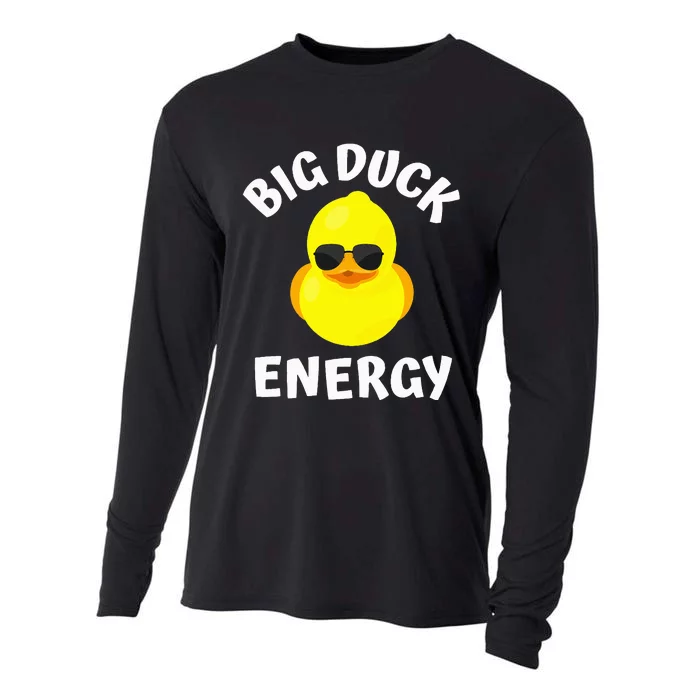 Big Duck Energy Yellow Rubber Duck Cooling Performance Long Sleeve Crew