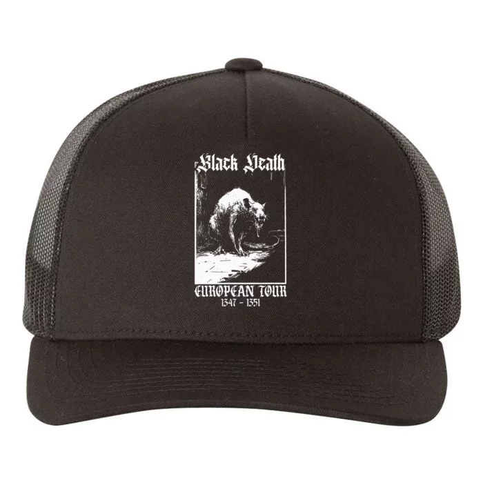 Black Death European Plague Rat Medieval History Goth Yupoong Adult 5-Panel Trucker Hat