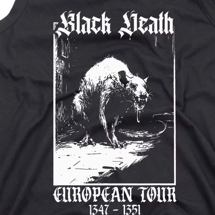 Black Death European Plague Rat Medieval History Goth Tank Top