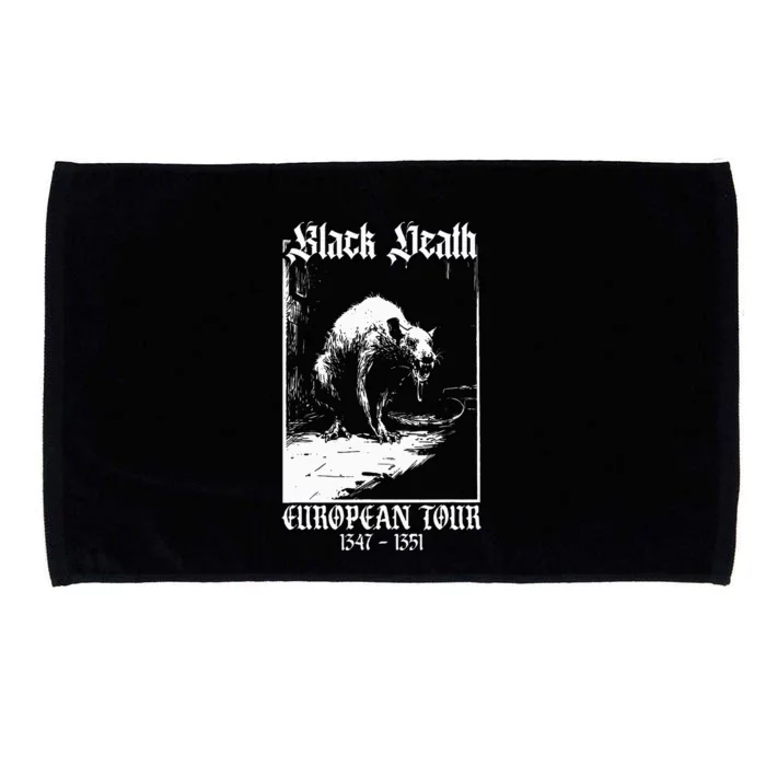 Black Death European Plague Rat Medieval History Goth Microfiber Hand Towel