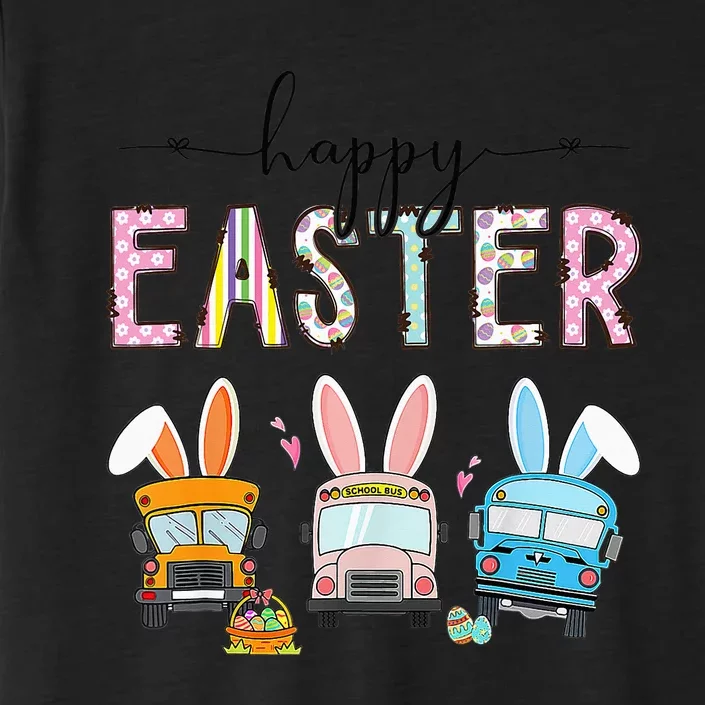 Bus Driver Easter Egg Hunt Bunny Ears Easter Squad ChromaSoft Performance T-Shirt