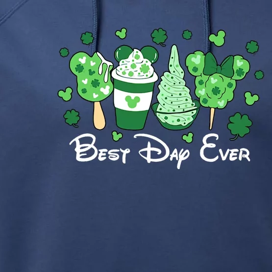 Best Day Ever Cute Ice Cream Performance Fleece Hoodie