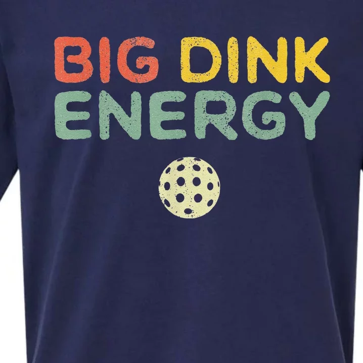 Big Dink Energy Pickleball Funny Pickle Ball Lover Sueded Cloud Jersey T-Shirt