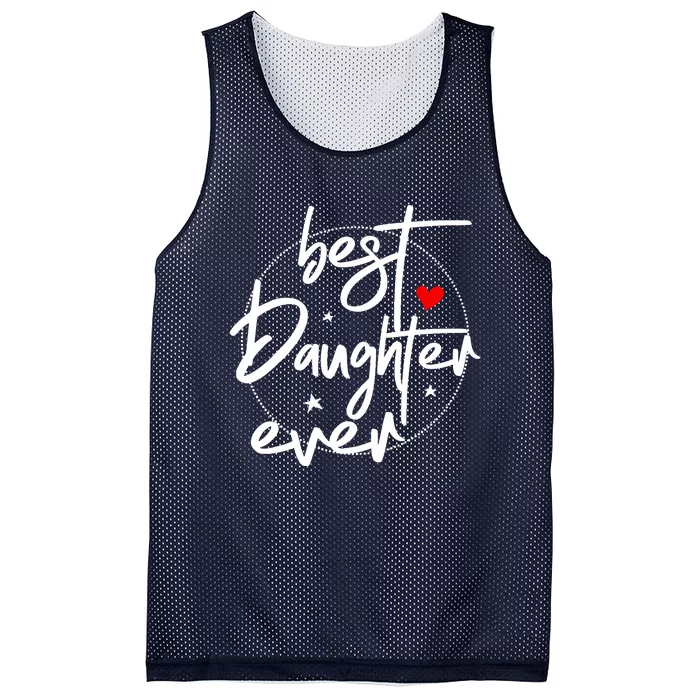 Best Daughter Ever - Daughter Mesh Reversible Basketball Jersey Tank