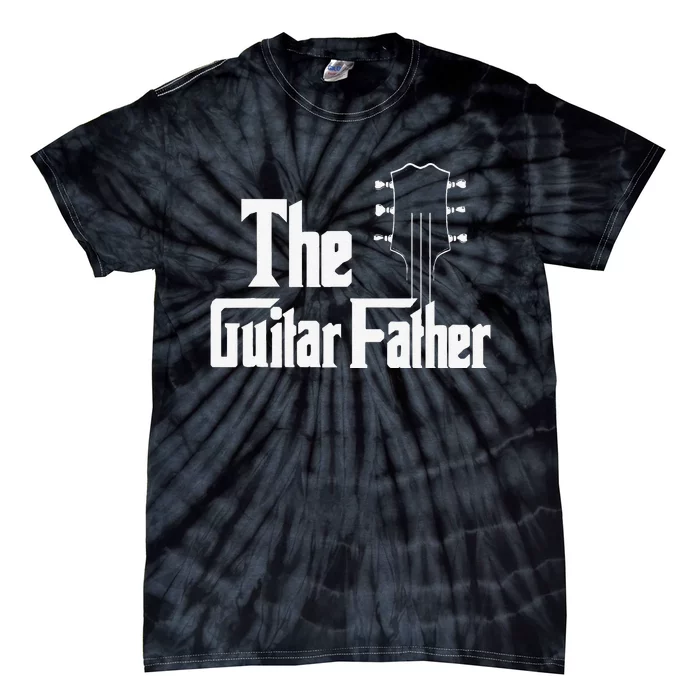 Best Dad Ever Daddy Guitar Vintage Lover Guitar Tie-Dye T-Shirt