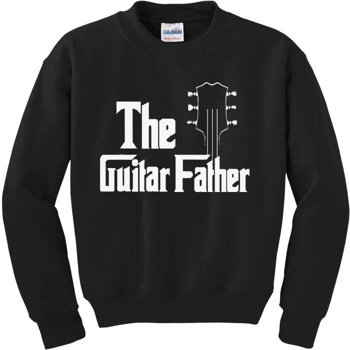 Best Dad Ever Daddy Guitar Vintage Lover Guitar Kids Sweatshirt