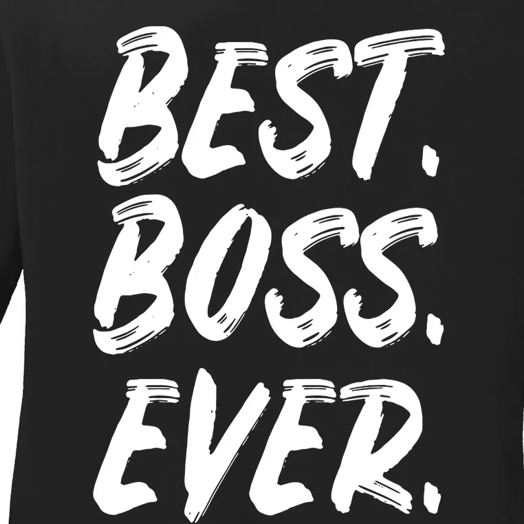 Boss Day Employee Appreciation Office Gift Women Ladies Long Sleeve Shirt