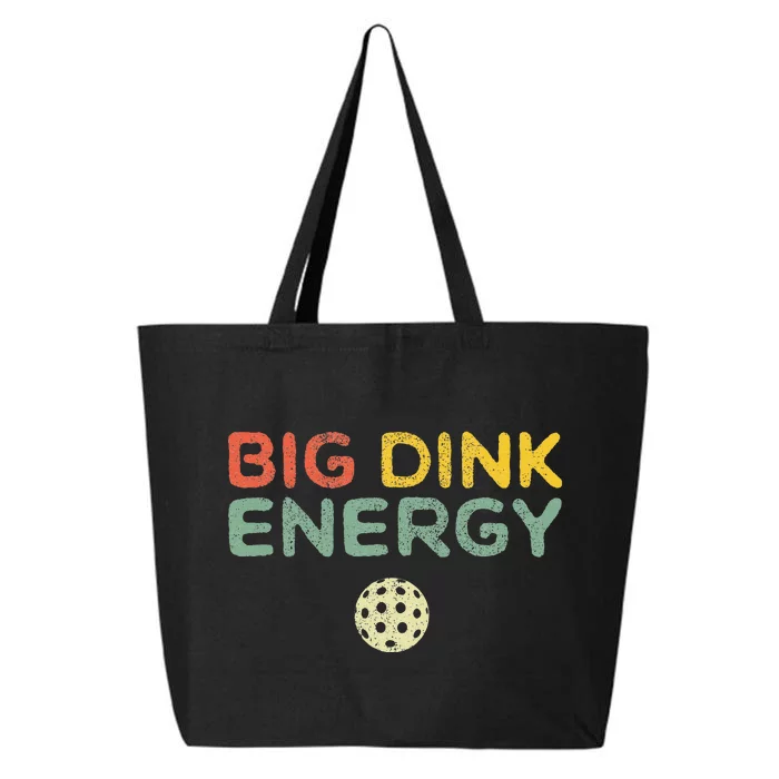 Big Dink Energy Pickleball Funny Pickle Ball Lover Retro 25L Jumbo Tote