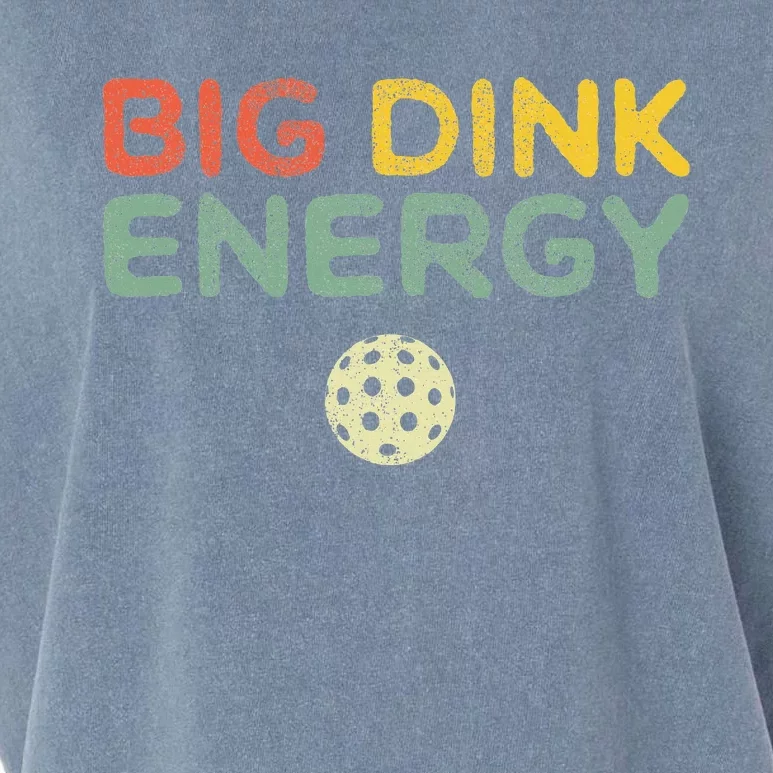 Big Dink Energy Pickleball Funny Pickle Ball Lover Retro Garment-Dyed Women's Muscle Tee