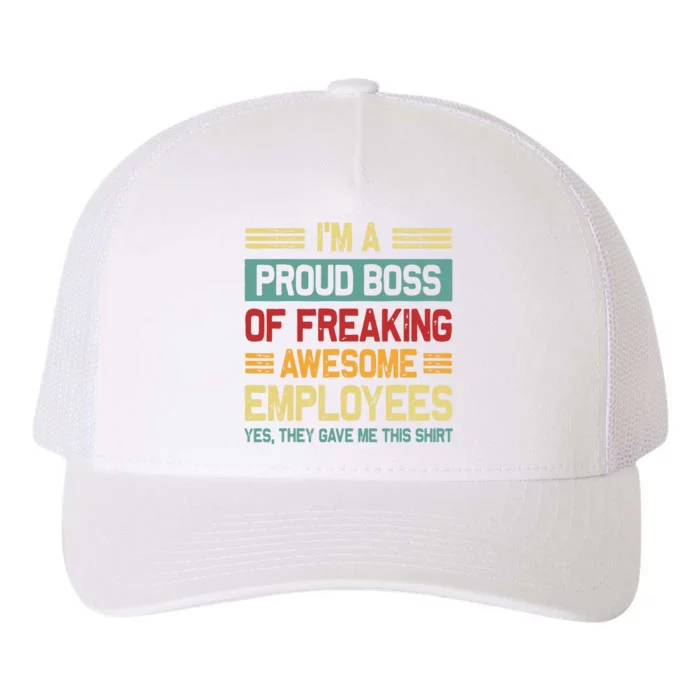 Boss Day Employee Appreciation Office Women Funny Boss Yupoong Adult 5-Panel Trucker Hat