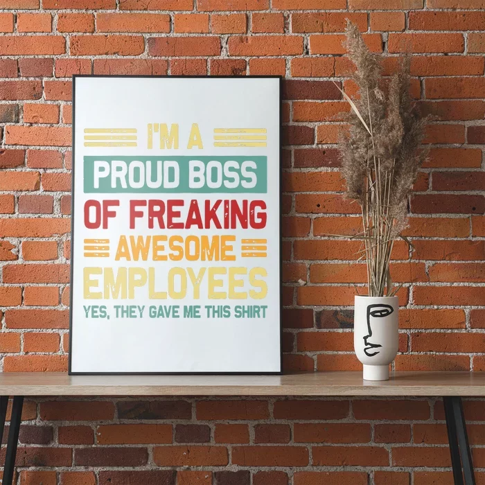 Boss Day Employee Appreciation Office Women Funny Boss Poster