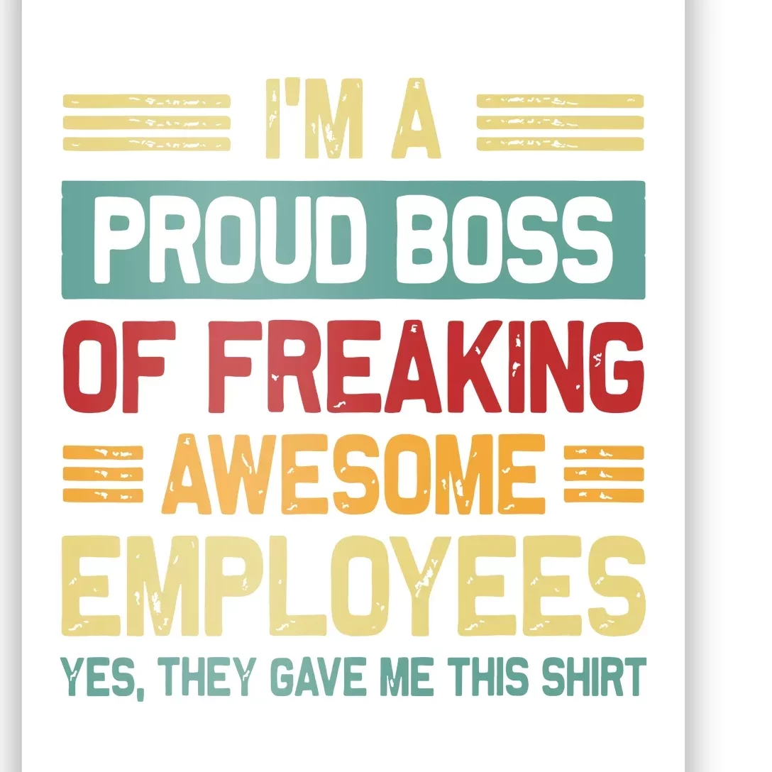 Boss Day Employee Appreciation Office Women Funny Boss Poster