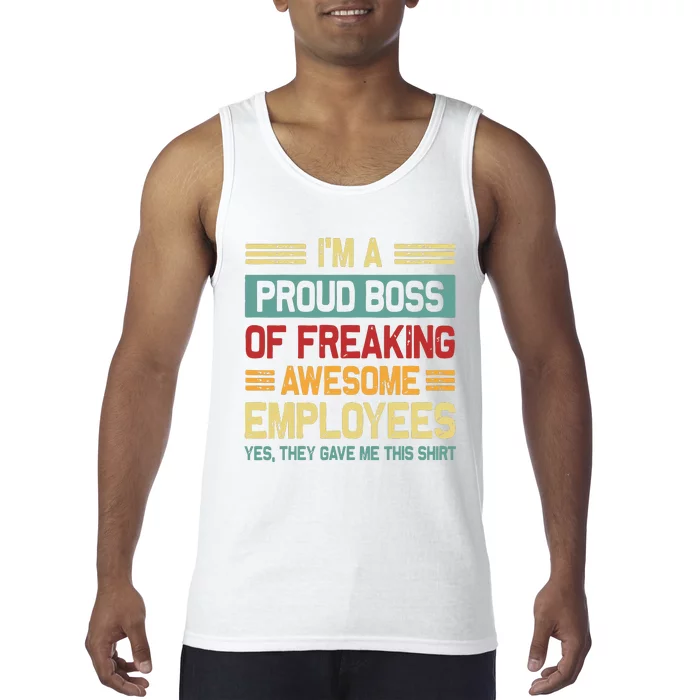 Boss Day Employee Appreciation Office Women Funny Boss Tank Top