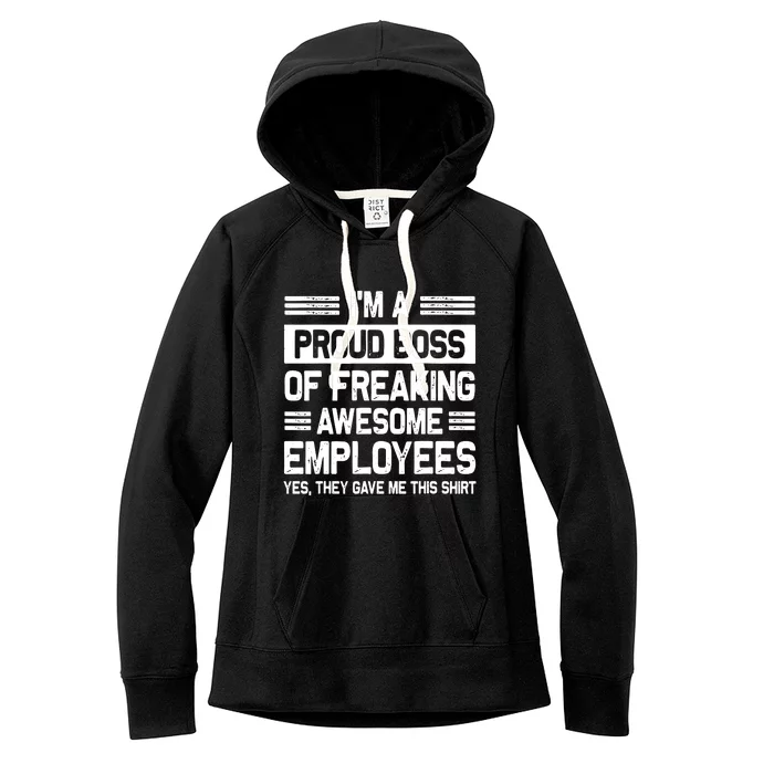 Boss Day Employee Appreciation Office Women Funny Boss Women's Fleece Hoodie