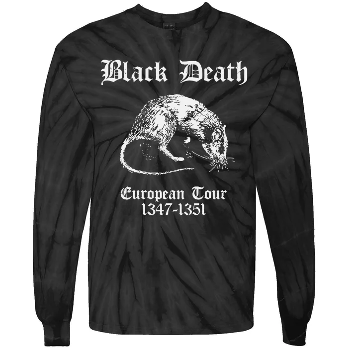 Black Death European 1347 1351 Apparel Tie-Dye Long Sleeve Shirt