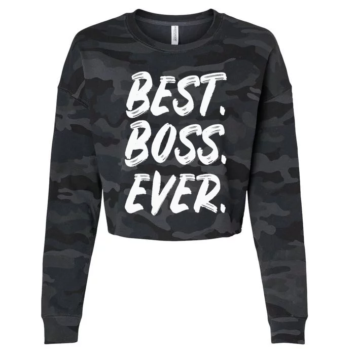 Boss Day Employee Appreciation Office Gift |S & Wo Cropped Pullover Crew